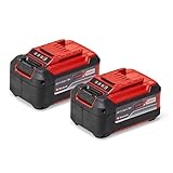 Original Einhell Akku PXC-Twinpack 5,2 Ah Power X-Change (Li-Ion, 18 V, 2x 5,2 Ah-Akkus, universell für alle PXC-Geräte, proaktives Batteriemanagement, angepasste Ladezyklen)