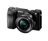 Sony Alpha 6100 | APS-C Spiegellose Kamera | Schneller 0,02s Autofokus mit Augenerkennung für Mensch und Tier, 4K-Filmaufnahmen und neigbares Display