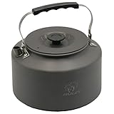 Bulin Camping Wasserkessel 2.2L Größer Kaffeekanne Wasserkocher 2-3 Personen Kochen Leicht Faltbar Dauerhaft Alu Wasserkocher Teekanne Tragetasche