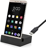 USB 3.1 Typ C Dockingstation passend für Xiaomi 15 14 14T 14c 13T 13 13c 12 12T 12s 11 11T A3 A4 A5 Poco C75 X5 Redmi Note Pro Pro+ Ultra 4G 5G Dock Ladestation Docking Ladegerät Ständer Schwarz