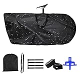 Jukeoiu Fahrrad Reisetasche - wasserdichte Fahrrad Aufbewahrung | Reisetasche Für Rennrad Mountainbike Fahrradtouring,Flugzeug Auto Reisen