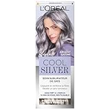 L'Oréal Paris - Grauverbesserende Pflege – entgilbt & stärkt die Haarfaser – Dunkelgraues Haar – neutralisiert unerwünschte Reflexe – Cool Silver – Farbe: satiniertes Silber
