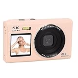 5K Digitalkamera, 80 MP UHD -Dual -Screens -Kamera mit Taschenlampe, 18 -Fach Digitaler Zoom, Autofokus, Selfie -Kamera -Punkt und Dreh Digitalkamera für die Reisefotografie (32GB)