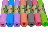 NLINIOZWN EVA-Yogamatten mit hoher Dichte (4 mm, 6 mm) für den Außenbereich, Pilates, exklusiv, Fitness, Workout-Matten, schaumarm oder Tanz, Rosa