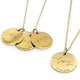 Meinearmbänder Kette Damen | Namenskette | Kette mit namen | Personalisierte Geschenke Frauen | Kette mit Buchstaben | Halskette mit Namen | Personalisierte Geschenke | Geschenke für Mama