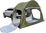 Auto Zelt Heckzelt Auto,300cm*150cm*210cm autozelt für 2-3 Personen Mit 1 Wasserdichter Plane autozelt heckzelt, Heckzelt für SUV/Pkw Campingplätze im Freien (Green)