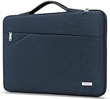 TECOOL 14 Zoll Laptop Tasche Hülle Laptoptasche für 14 Zoll Lenovo HP Dell Acer Asus Notebook Chromebook, Tasche 15,3 MacBook Air M3 M2 Wasserdicht Notebooktasche Stoßfestes Schutzhülle, Denim Blau