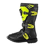 O'NEAL | Motocross-Stiefel | Kinder | Enduro Motorrad | Komfortables Air-Mesh, vier Verschlussschnallen, hochwertiges Synthetik-Material | Boots Rider Pro Youth | Schwarz Neon-Gelb | Größe 11/30