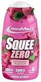 IronMaxx SqueeZero - Raspberry 65ml Sirup, Erfrischendes Geschmackserlebnis für 8 Liter, Zuckerfrei und Kalorienfrei in 100ml verzehrfertigem Getränk