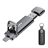 SSK USB C Externe SSD 256GB, mit bis zu 550 MB/s Extreme...