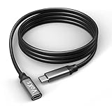jj-shop24 VoKS USB-C 3.2 Verlängerung Kabel C-Stecker C-Buchse Type-C Kabel Schnell Laden USB Typ C 0.2m 1m (100 cm)