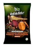 biozentrale Gemüse Chips | 6x 90 g Bio-Chips | vegan & glutenfrei | mit hohem Ballaststoffgehalt & ohne Hefeextrakt |