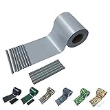 Sichtschutzstreifen Zaun 35 m x 19 cm inkl.20 Clips, Sichtschutz Zaunfolie PVC Sichtschutzstreifen Doppelstabmatten für Gartenzaun, Balkon/Diverse Farben