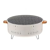 BIOSA Tragbarer Fleischgrill, multifunktional, vielseitiger Holzkohleofen, Holzkohle-Feuerofen für Outdoor, Camping, Picknick, Reisen