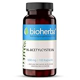 NAC Kapseln – 100 Stück mit 500 mg N-Acetyl-L-Cystein (Aminosäure) von BIOHERBA PZN 18216580