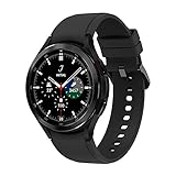 Samsung Galaxy Watch4 Classic, Runde Bluetooth Smartwatch, Wear OS, drehbare Lünette, Fitnessuhr, Fitness-Tracker, 46 mm, Black inkl. 36 Monate Herstellergarantie [Exkl. bei Amazon]