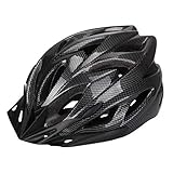 1pc Fahrradhelm, MTB Cycle Cycling Fahrradhelm, Einstellbarer Adult Cycling Mountain Bike Helm Allround Cycling Helme Road Bike Helm Bike Helme für Outdoor -Sportarten (schwarz)