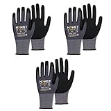 HPHST Arbeitshandschuhe SF001TS Handschuhe 3 Paar Montagehandschuhe für Damen und Herren Gloves Ergonomisches Design Smart Touch Gartenhandschuhe Größe 8/M