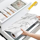 Rawer Liners, 30 x 300 cm Küchenregaleinlage, wasserdicht, Küchenschrank-Auskleidung mit weichem Lineal, Kühlschrankregal-Futterpapier für Schubladen, Matte, nicht klebender Schrankschutz für