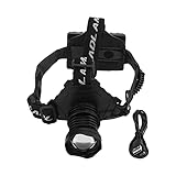 Segrehy Wiederaufladbare Scheinwerfer LED -Fischereifischerei Leichter Helmlampe 90 ° Verstellbarer Scheinwerfer mit 5 Beleuchtungsmodi USB -Ladung für Camping -Radfahren Nachtfischerei