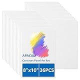 APACALI 36 Stück Leinwand zum Bemalen, 20 x 25 cm Baumwolle Leinwände zum Malen, Kleine Malkarton, Gemälde auf Leinwand, Canvas Panels für Acrylfarbe, Ölfarbe