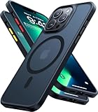 TORRAS Guardian-Mag für iPhone 13 Pro Hülle für MagSafe (Nr.1 Magnetstärke＋Militärschutz) Samtige Touch Matt Handyhülle Schwarz