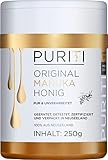 PURITI Manuka Honig MGO 200+ 250g aus Neuseeland mit zertifiziertem Methylglyoxal Gehalt - Laborgeprüft, Direktimport, reines Naturprodukt, frei von Zusatzstoffen