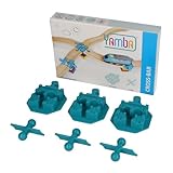 Yamba Adapter-Set Cross-Bar - mit Adapter-Steinen für Brio®-Schienen und Duplo®-Bausteine. Passt auf alle gängigen Holzeisenbahnen und Klemmbausteine. Swiss Made (65032)