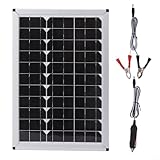 100W 18V Faltbares Solarpanel Kit Monokristallines Solarpanel mit USB-Ausgang Batterie-Clip, Adapterkabel, für Campingausflüge, Picknicks