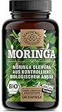 Moringa Kapseln Bio -240 Stk- WICHTIG: Zertifiziertes Bio Moringa Oleifera Blattpulver- Laborgeprüft und Ohne Zusätze -Moringa Pulver Hochdosiert- DE SCHEUNENGUT®