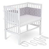 FabiMax Baby Beistellbett für Boxspringbett, stufenlos...