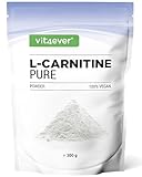 L-Carnitin Pure - 300 g reines Pulver ohne Zusätze - 100% L-Carnitin Tartrat - 100 Portionen mit 3000 mg Carnitinpulver - Vegan - Hochdosiert - Premium Qualität