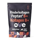 Kollagen B+ Rinderkollagen Peptan B – 100% Reines Kollagen Hydrolysat Pulver für Haut, Gelenke und Muskeln, 500g, Halal, Koscher, Ohne GVO, 50 Dosen