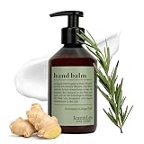 Jean & Len Hand Balm Rosemary & Ginger, mit Bio-Arganöl, Sheabutter und Vitamin E für eine weiche Haut, feuchtigkeitsspendende Handpflege für beanspruchte Haut, aromatisch-frischer Duft, 250 ml