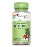 Rote Bete – 100 vegane Kapseln – Reich an Vitaminen und Mineralstoffen – Natürlicher Stickoxid-Booster – Hoch bioverfügbare Rote Bete – Gentechnikfrei und im Labor geprüft – Solaray