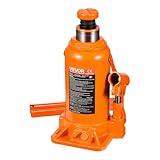 VEVOR hydraulischer Wagenheber Flaschenwagenheber 20 t 225–435 mm Hubbereich, Hochleistungs-Stempelwagenheber für Auto SUV Pickup Autoreparatur Hauslift landwirtschaftliche Geräte, Orange