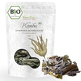 Bio Kombu Algen Blätter 25g Roh Vegan Getrocknet Wildsammlung Atlantik Seetang für Dashi Brühe Miso Suppe Umami Sushi Algensalat Atlantic Seaweed Organic Raw PureRaw