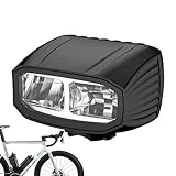 LED-Leuchten für Fahrräder | Wiederaufladbare Lenkerlampe für Radsport, 4 Leuchtmodi, wasserdichter Scheinwerfer mit Fernlicht und Abblendlicht für Radfahren im Freien, Stadt, Berg und Würfel