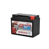 CARTEC Motorradbatterie YB4L-B, 4Ah 120A, Gel Technologie Motorrad-Starter-Batterie, Erstausrüsterqualität, zyklenfest, lagerfähig, wartungsfrei, schwarz