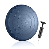 BODYMATE Ballsitzkissen Comfort inkl. Pumpe Navy-BLAU 33cm Durchmesser - Balance-Kissen, Sitzballkissen, Luftkissen, Balance Pad - Core-, Fitness-, Reha-, Koordinations- und Rückentraining