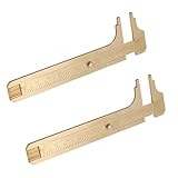 2 Stücke Schieblehre Analog,Messschieber Analog,Caliper,Schieblehre,Messschieber,Handliches Schieblehre Messing Messschiebe,Für Schmuck Schiebelehre Lineal Messwerkzeug (Double Scale 100mm)