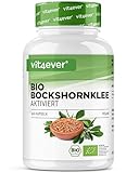Bio Bockshornklee Aktiviert - 365 Kapseln - Hochdosiert mit 2600mg je Tagesdosis (650mg je Kapsel) - Fenugreek bio zertifiziert - Vegan