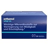 Orthomol Vital m - Mikronährstoffe für Männer - bei Müdigkeit - mit B-Vitaminen, Omega-3-Fettsäuren und Magnesium - Tabletten/Kapseln, 30 St. Tagesportionen