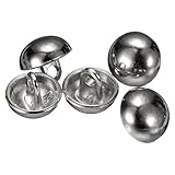 sourcing map 5 halbgewölbte Metall-Nähknöpfe, 10 mm, halbrund, Pilzperlenkappe, Metallknöpfe mit Schaft für Blazer-Anzug, Mantel, Jacke, Stoff, Kleidung, Dekoration, Gunmetal