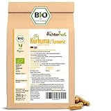 Kurkuma Kapseln Bio Nachfüllpack | 400 Stück | 4800mg Kurkuma pro Tagesdosis | frisch gemahlene Kurkumawurzel in Bio-Qualität | vegane Kapselhülle | vom Achterhof