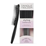Tangle Teezer The Ultimate Styler Haarbürste – Für Perücken, Weaves, Extensions & Clip-Ins – Verleiht Volumen, Textur, Glanz & hilft beim Ausbürsten von Locken – Schwarz