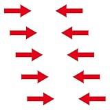10 Aufkleber Tattoo Pfeil 5cm rot breit Deko Folie Klebefolie Fluss Lauf Richtung Abschlepphaken