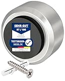 PLURI - Premium Türstopper Wand Edelstahl [1er Set] - GRATIS Befestigungsmaterial, Wand-Puffer Gummi-Puffer, Tür-Puffer, Door-Stopper Tür-Griff, Wand-Schutz Tür-Klinke, Wand-Stopper Wand-Montage