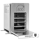 intergrill 800° Elektrogrill Edelstahl 2,88kW | Hochleistung Steakgrill Quarzbrenner | 20 kg Oberhitze Tischgrill | Inkl. Grillrost und Gastroschale