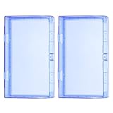 SOPOTUTU 2 Stück Selbstklebende Steckdosenabdeckung aus Kunststoff Schutzgehäuse für 86 Doppelsteckdosen Spritzwassergeschützt für Bad und Küche